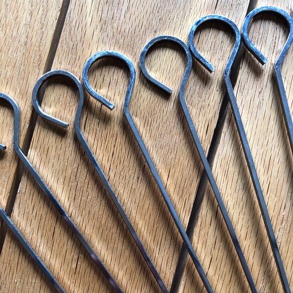 NWOT Set Of 12 Metal Skewers 15” Long Outdoor Grilling Barbecue Kabobs - Picture 3 of 3